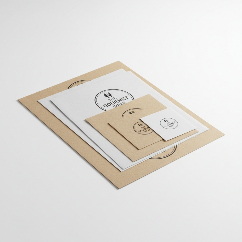 Custom printed deli wrapping paper size options by PaperLei